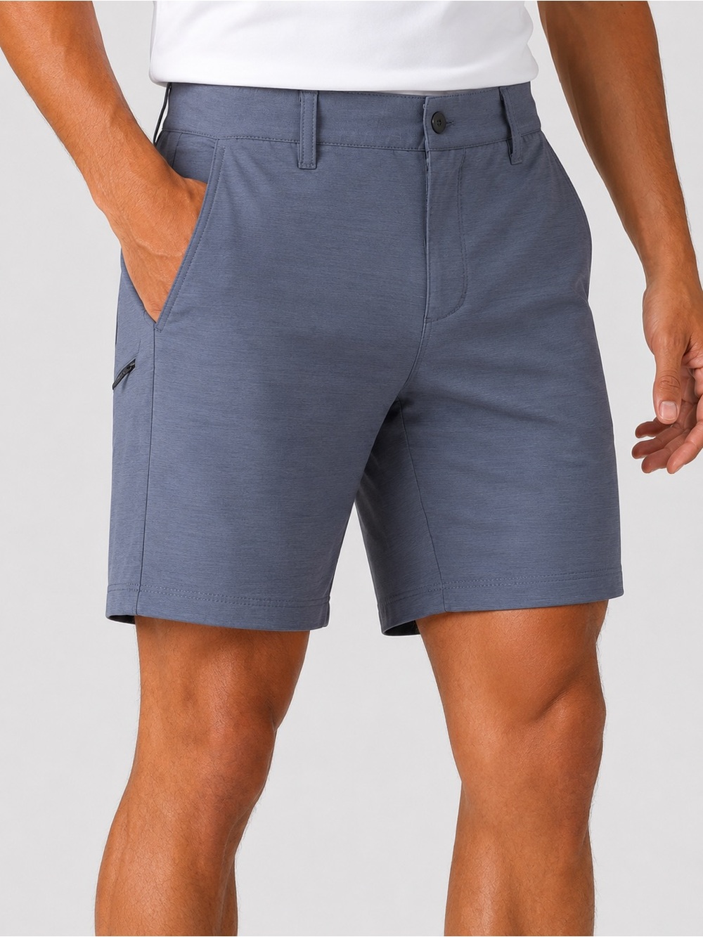BYLT Basics Kinetic Shorts in Iron Gray 9” Performance Golf Stretch UPF 34